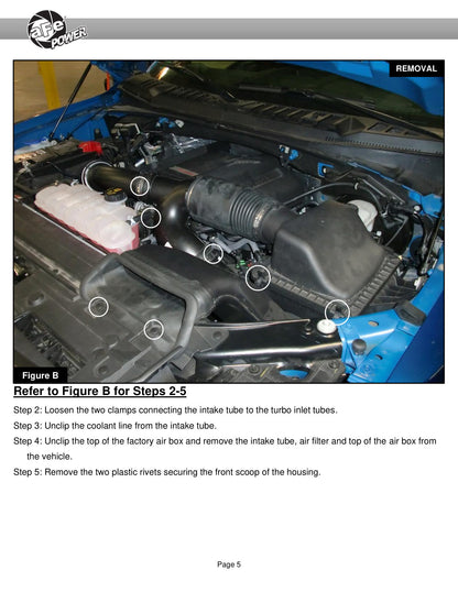 aFe Track Series Carbon Fiber Cold Air Intake w/ Pro 5R Filter | Ford F-150/Raptor (57-10010R)