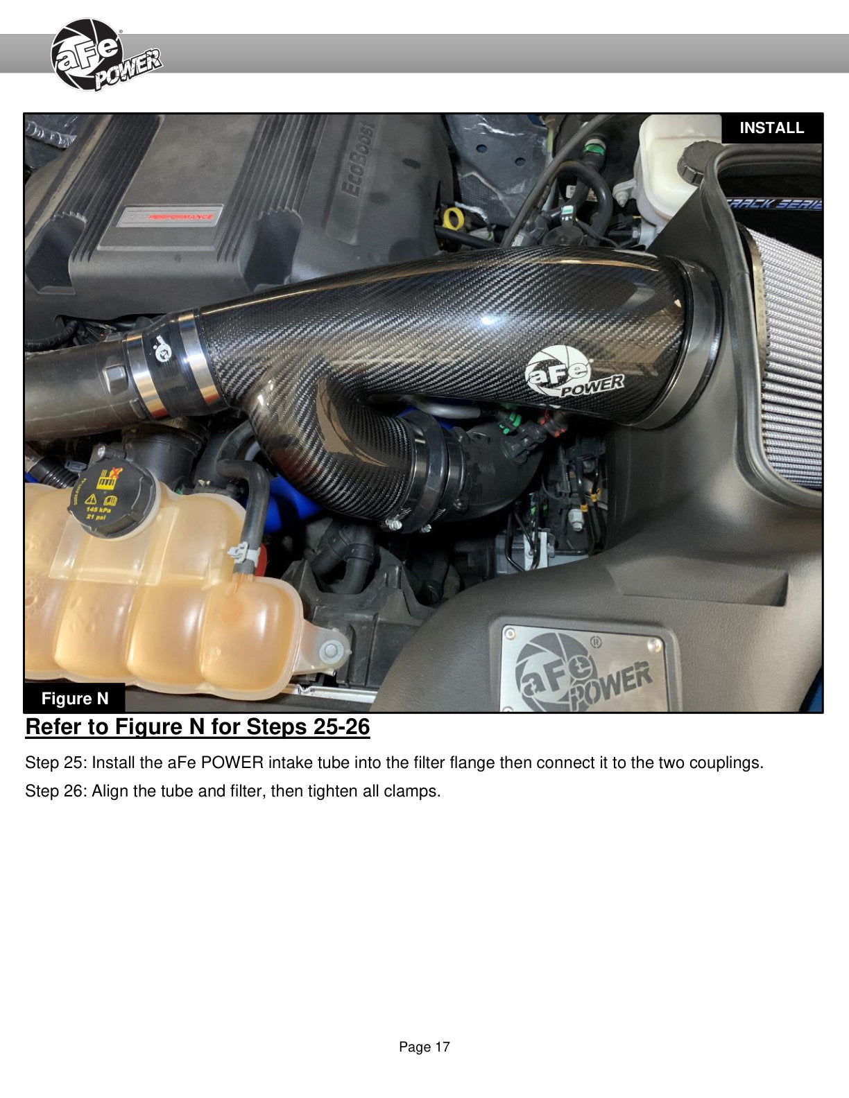 aFe Track Series Carbon Fiber Cold Air Intake w/ Pro 5R Filter | Ford F-150/Raptor (57-10010R)