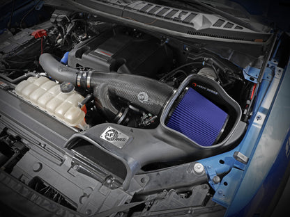 aFe Track Series Carbon Fiber Cold Air Intake w/ Pro 5R Filter | Ford F-150/Raptor (57-10010R)