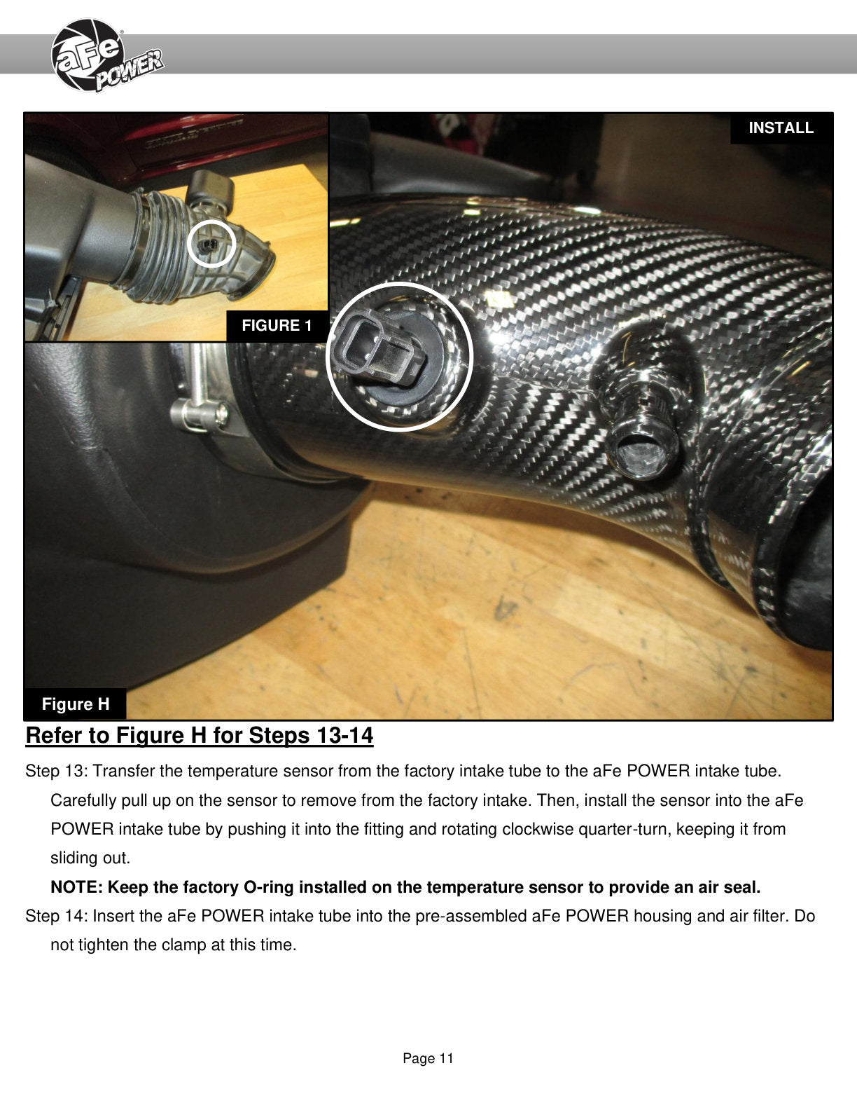 aFe 6.4L Track Series Carbon Fiber Cold Air Intake w/ Pro DRY S Filter | Jeep Grand Cherokee (12-21) (57-10014D)