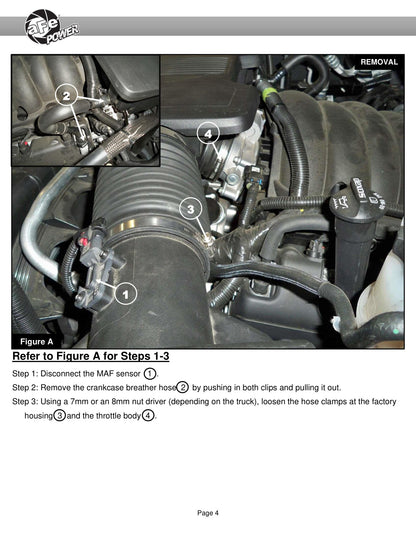aFe Track Series Carbon Fiber Cold Air Intake w/ Pro Dry S Filter | GM Trucks 5.3L/6.2L (19-21) (57-10015D)