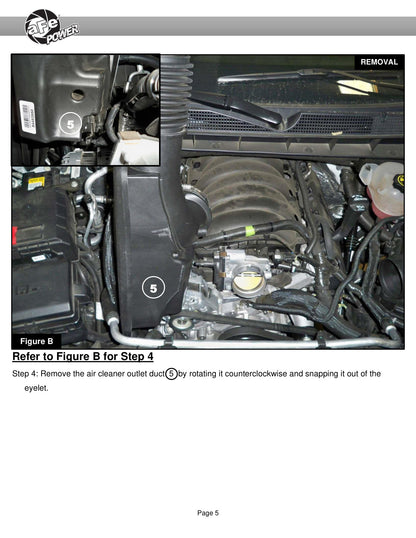 aFe Track Series Carbon Fiber Cold Air Intake w/ Pro Dry S Filter | GM Trucks 5.3L/6.2L (19-21) (57-10015D)