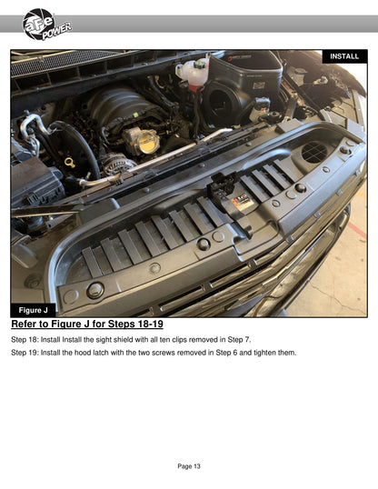 aFe Track Series Carbon Fiber Cold Air Intake w/ Pro Dry S Filter | GM Trucks 5.3L/6.2L (19-21) (57-10015D)