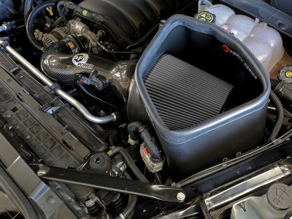 aFe Track Series Carbon Fiber Cold Air Intake w/ Pro Dry S Filter | GM Trucks 5.3L/6.2L (19-21) (57-10015D)