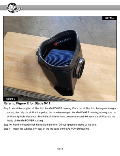 aFe 20-21 BMW Z4 M40i (G29) L6-3.0L Track Series Intake w/ Pro 5R Filter (57-10017R)