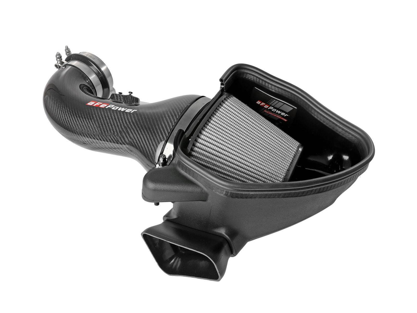 aFe Track Series Carbon Fiber CAI w/ Pro-DRY S Filters | Chevrolet Camaro ZL1 (6.2L V8) (57-10018D)