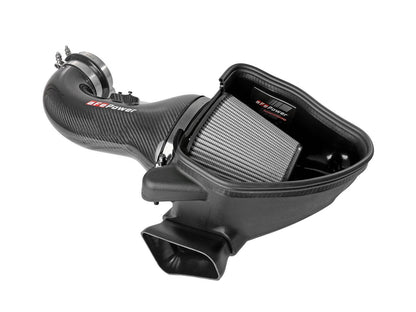 aFe Track Series Carbon Fiber CAI w/ Pro-DRY S Filters | Chevrolet Camaro ZL1 (6.2L V8) (57-10018D)