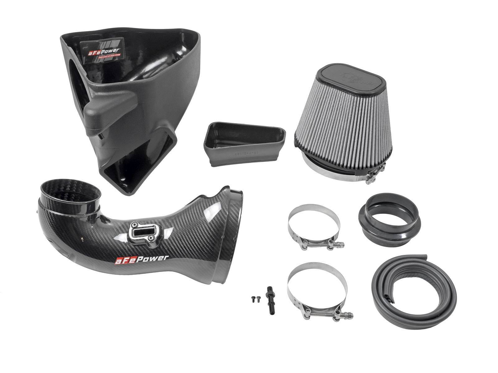 aFe Track Series Carbon Fiber CAI w/ Pro-DRY S Filters | Chevrolet Camaro ZL1 (6.2L V8) (57-10018D)