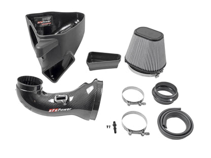 aFe Track Series Carbon Fiber CAI w/ Pro-DRY S Filters | Chevrolet Camaro ZL1 (6.2L V8) (57-10018D)