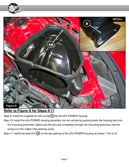 aFe Track Series Carbon Fiber CAI w/ Pro 5R Filter | Chevy Camaro ZL1 6.2L V8 (17-12) (57-10018R)