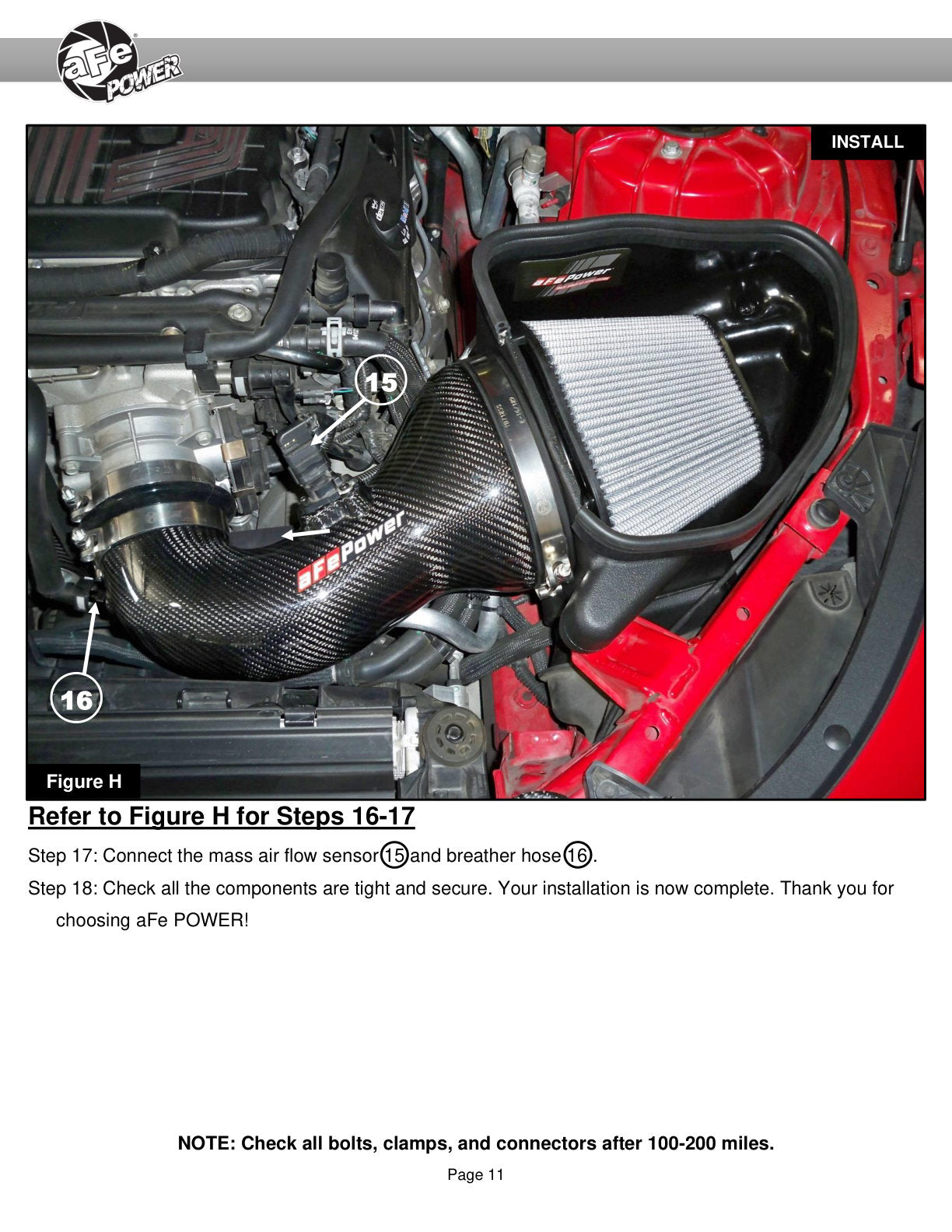 aFe Track Series Carbon Fiber CAI w/ Pro 5R Filter | Chevy Camaro ZL1 6.2L V8 (17-12) (57-10018R)