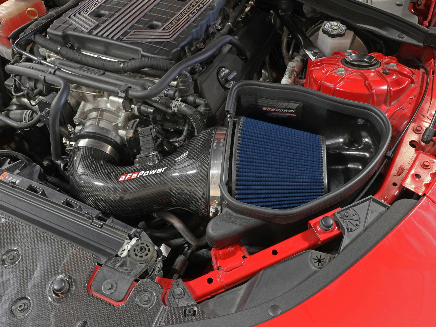 aFe Track Series Carbon Fiber CAI w/ Pro 5R Filter | Chevy Camaro ZL1 6.2L V8 (17-12) (57-10018R)