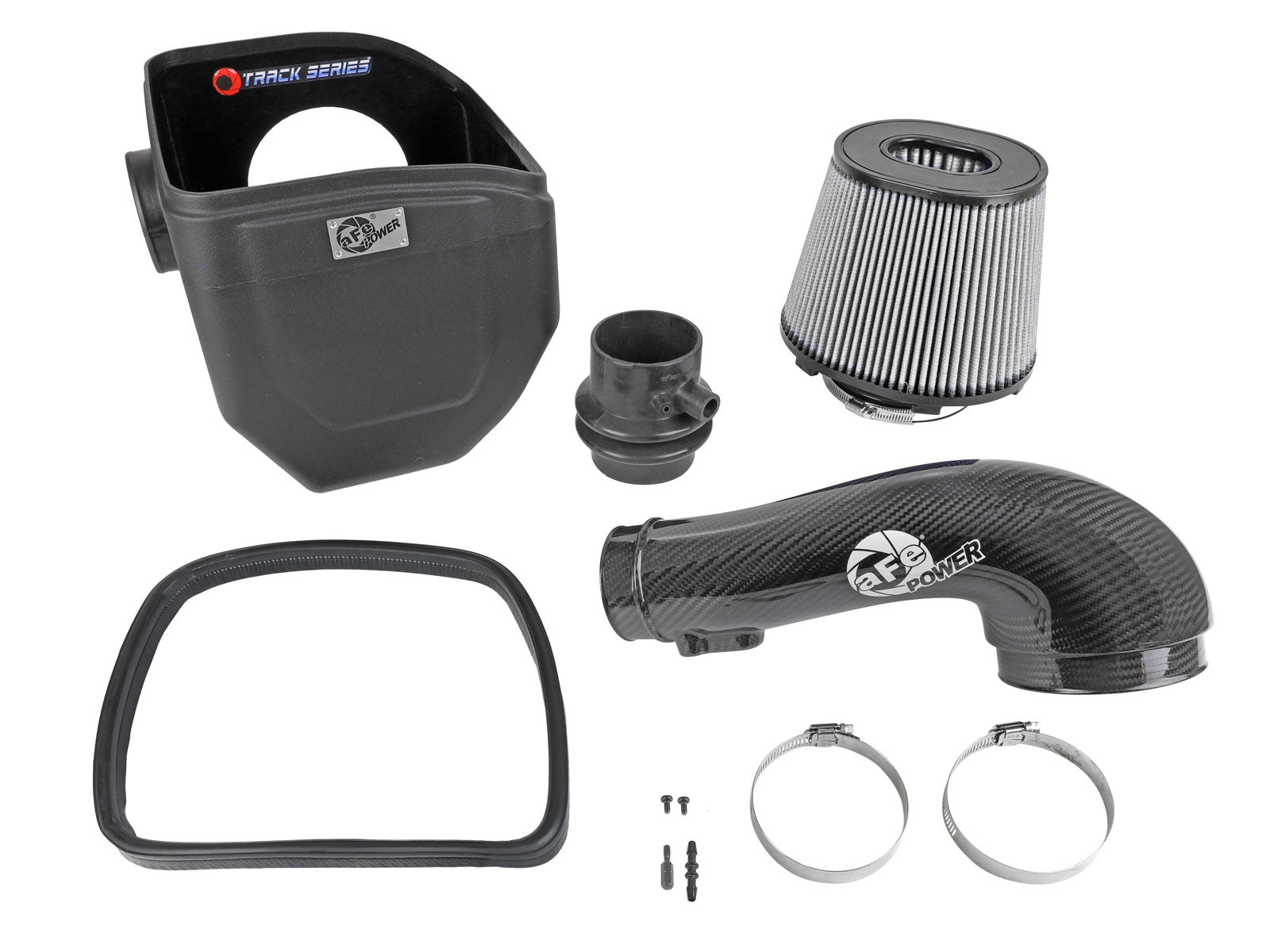 aFe 57-10019D Track CF Intake System w/Pro DRY S Filter for Nissan Patrol