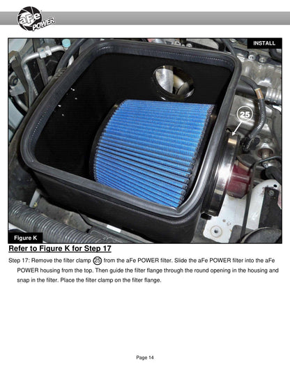 aFe 57-10019D Track CF Intake System w/Pro DRY S Filter for Nissan Patrol