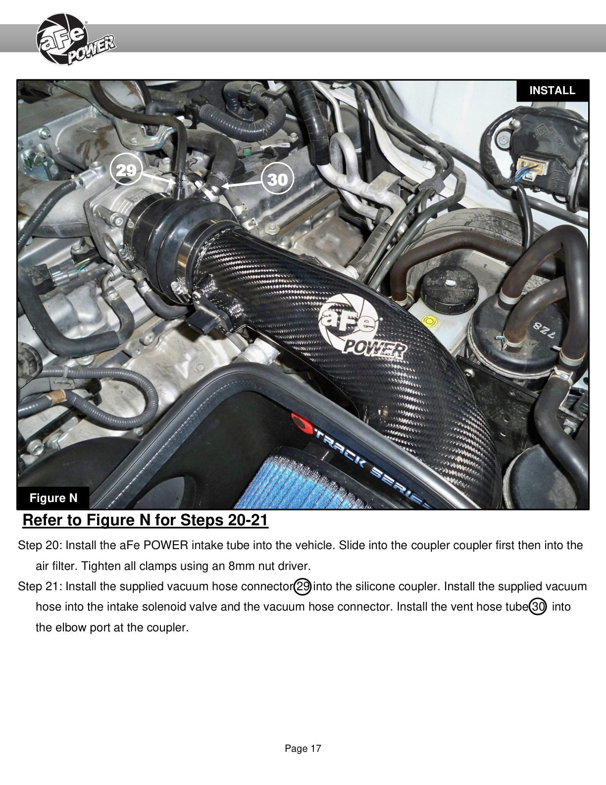 aFe 57-10019D Track CF Intake System w/Pro DRY S Filter for Nissan Patrol