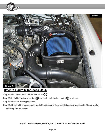 aFe 57-10019D Track CF Intake System w/Pro DRY S Filter for Nissan Patrol