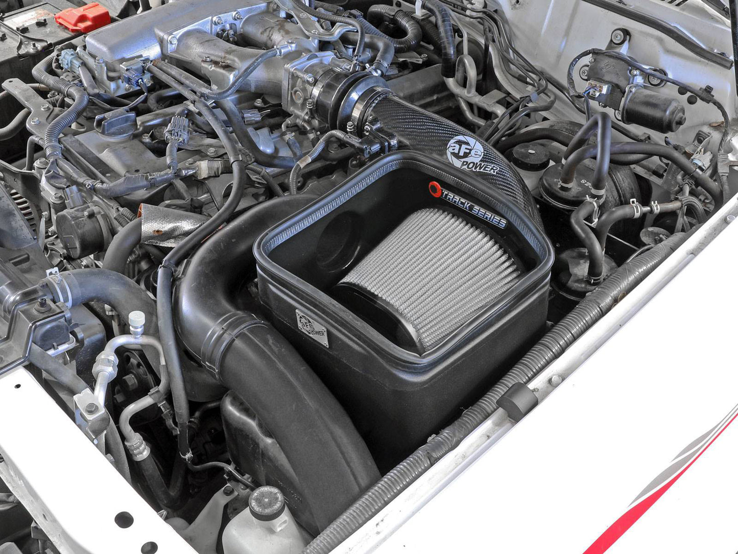 aFe 57-10019D Track CF Intake System w/Pro DRY S Filter for Nissan Patrol