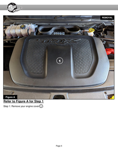 aFe Carbon Fiber Cold Air Intake w/ Pro DRY S | RAM 1500 TRX 2021-2023 (57-10022D)