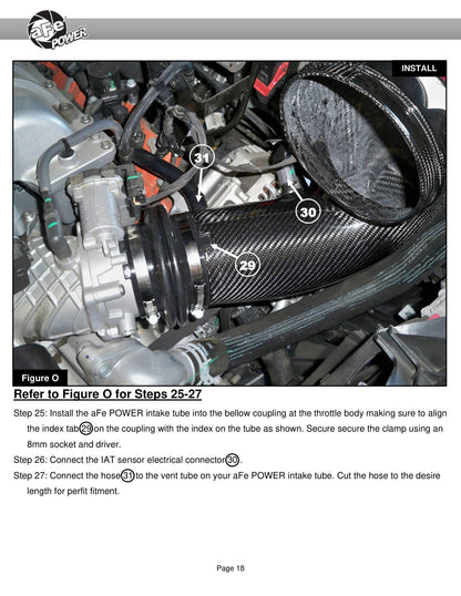 aFe Carbon Fiber Cold Air Intake w/ Pro DRY S | RAM 1500 TRX 2021-2023 (57-10022D)