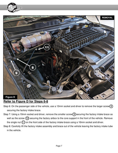 aFe 21-23 RAM 1500 TRX Track Series Carbon Fiber Cold Air Intake w/ Pro 5R Filter (57-10022K)
