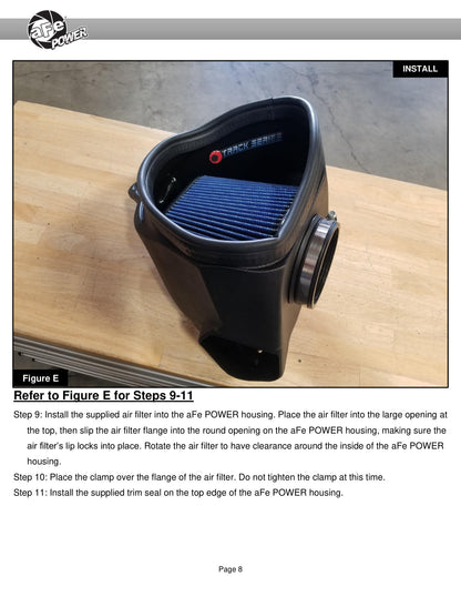 aFe 19-22 BMW Z4 30i 2.0L Track Series Carbon Fiber Intake w/ Pro DRY S Filter (57-10026D)