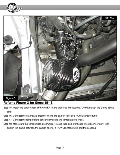 aFe 19-22 BMW Z4 30i 2.0L Track Series Carbon Fiber Intake w/ Pro DRY S Filter (57-10026D)
