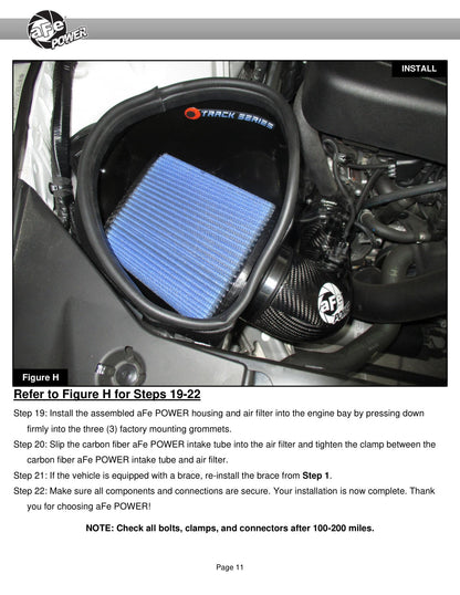 aFe 19-22 BMW Z4 30i 2.0L Track Series Carbon Fiber Intake w/ Pro DRY S Filter (57-10026D)