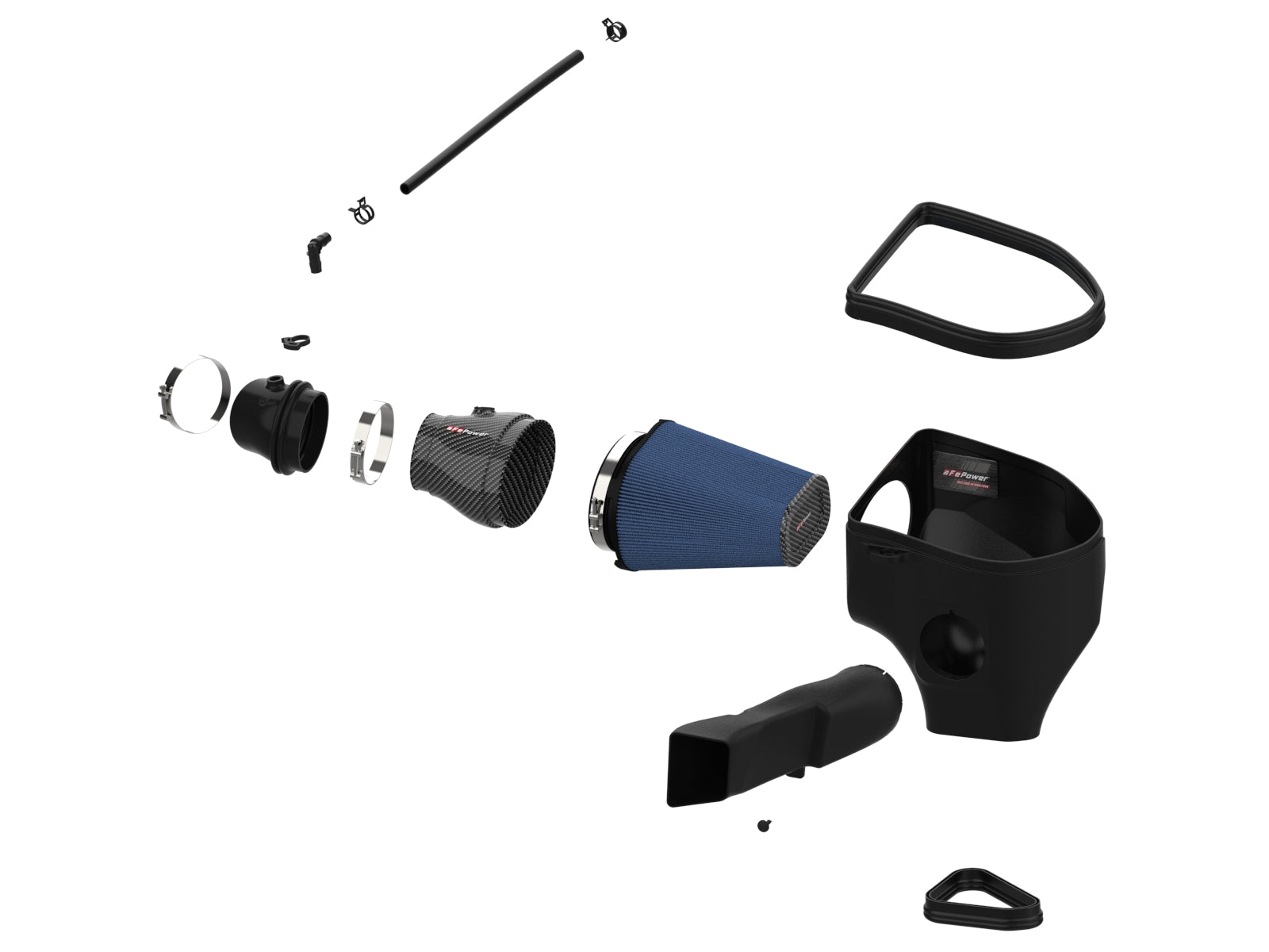aFe Track Series Stage-2 Carbon Fiber Intake Pro 5R | Dodge Charger SRT Hellcat Redeye V8-6.2L (21-23) (57-10027R)