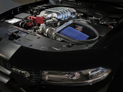 aFe Track Series Stage-2 Carbon Fiber Intake Pro 5R | Dodge Charger SRT Hellcat Redeye V8-6.2L (21-23) (57-10027R)