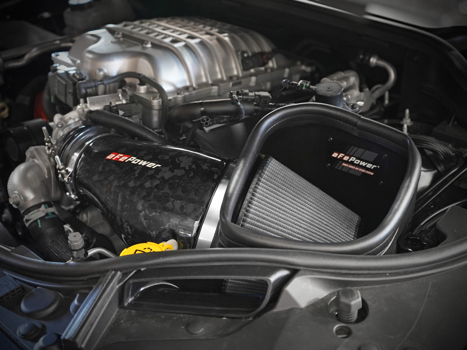 aFe Carbon Fiber Pro DRY S Cold Air Intake | Dodge Durango SRT Hellcat 2021 (57-10028D)