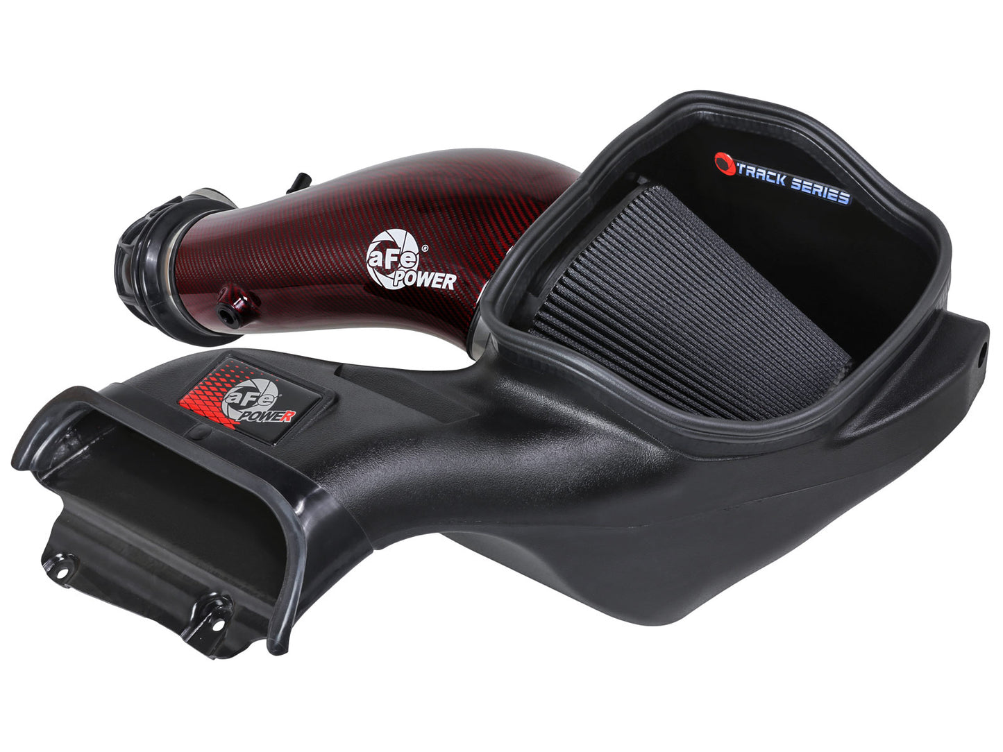 aFe Red Carbon Track Series Air Intake w/P5R Filter | Ford F150 Raptor R (23-24) (57-10030KR)