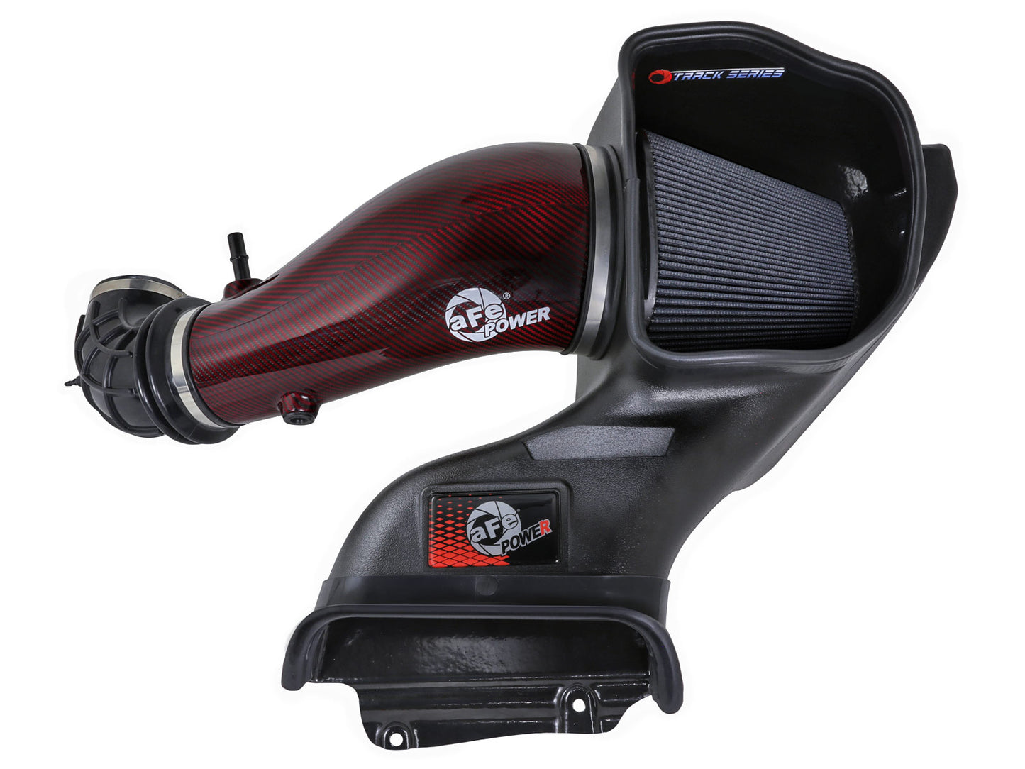 aFe Red Carbon Track Series Air Intake w/P5R Filter | Ford F150 Raptor R (23-24) (57-10030KR)