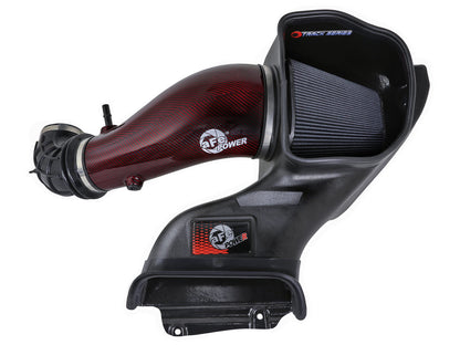 aFe Red Carbon Track Series Air Intake w/P5R Filter | Ford F150 Raptor R (23-24) (57-10030KR)