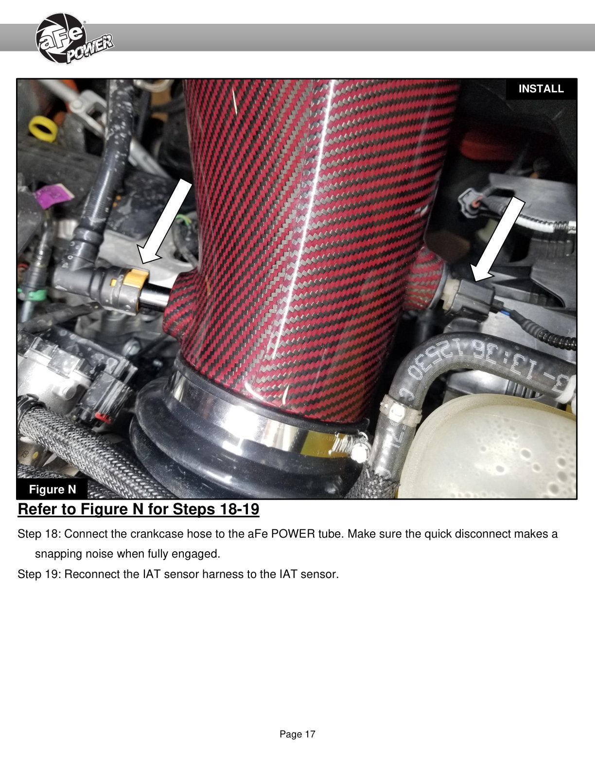 aFe Red Carbon Track Series Air Intake w/P5R Filter | Ford F150 Raptor R (23-24) (57-10030KR)