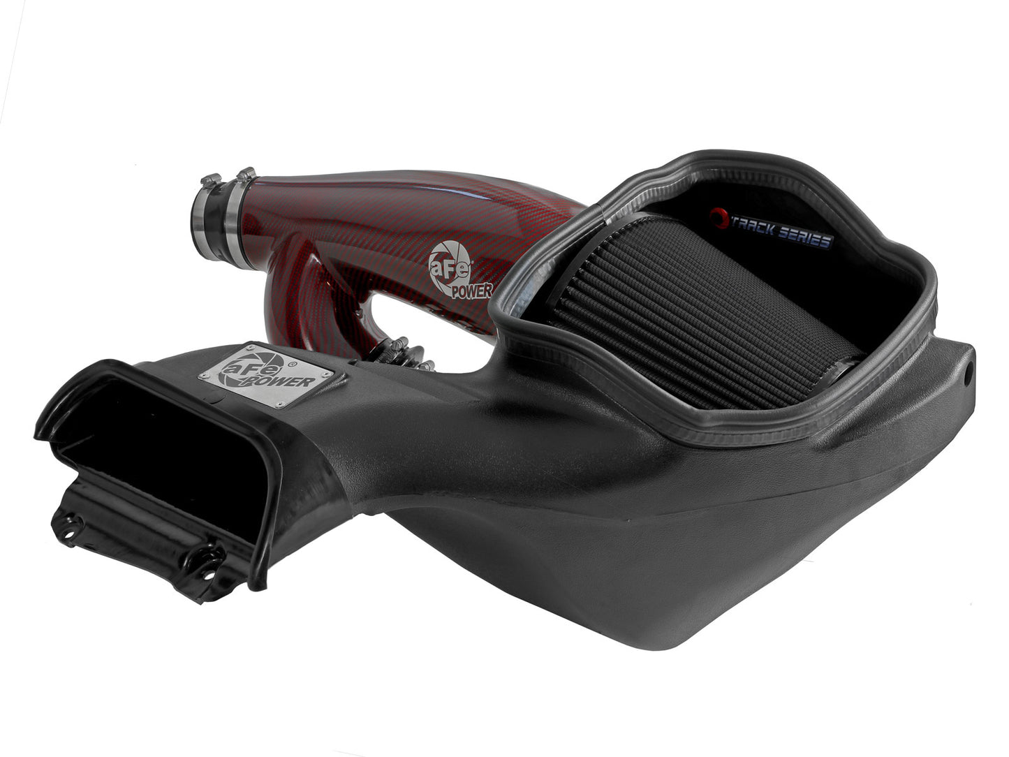 aFe 17-24 F-150 Track Series Red Kevlar C/F Intake | Ford F-150/Expedition (18-26) (57-10031KR)