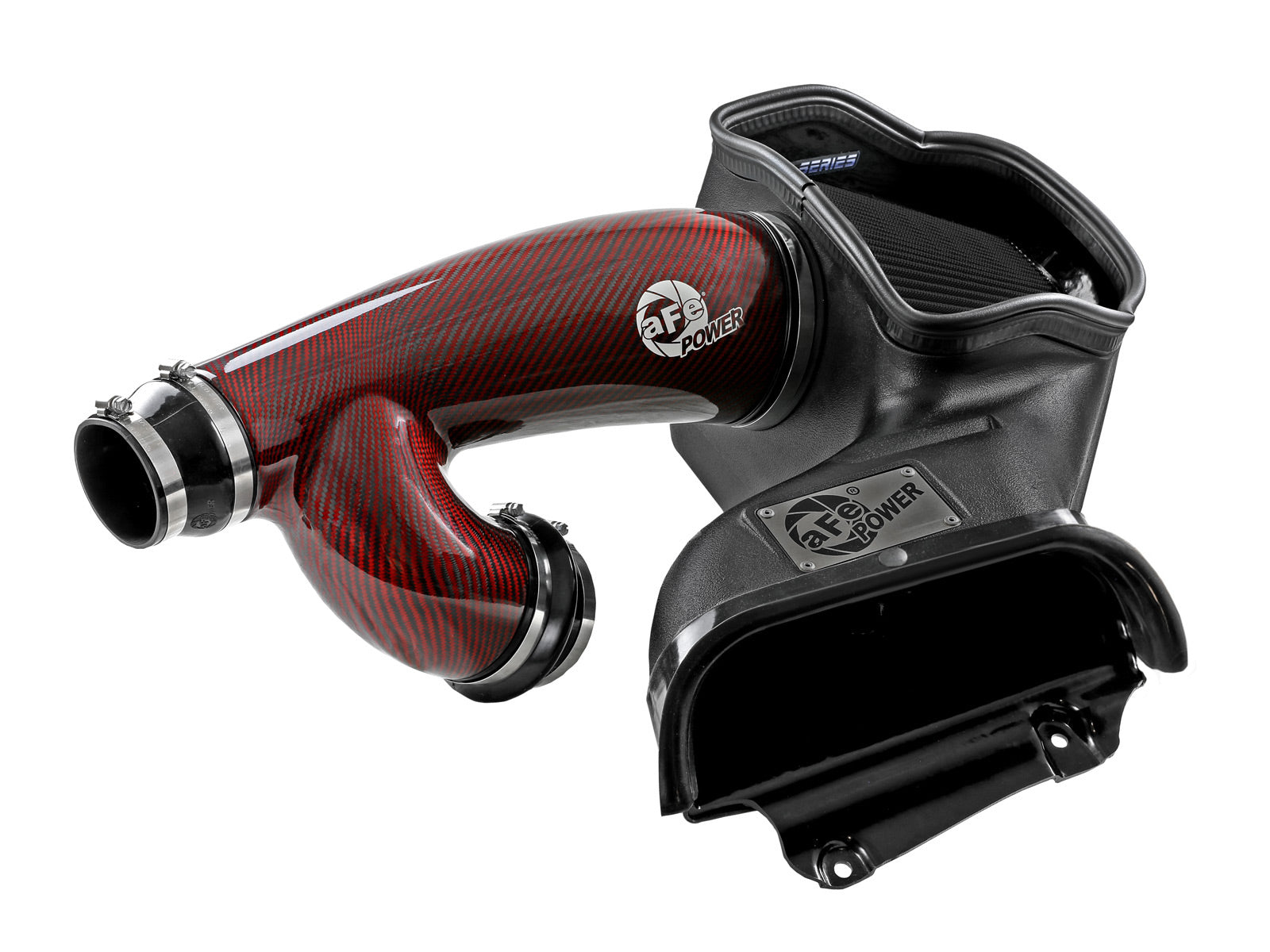 aFe 17-24 F-150 Track Series Red Kevlar C/F Intake | Ford F-150/Expedition (18-26) (57-10031KR)