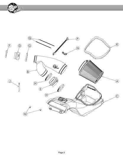 aFe 17-24 F-150 Track Series Red Kevlar C/F Intake | Ford F-150/Expedition (18-26) (57-10031KR)