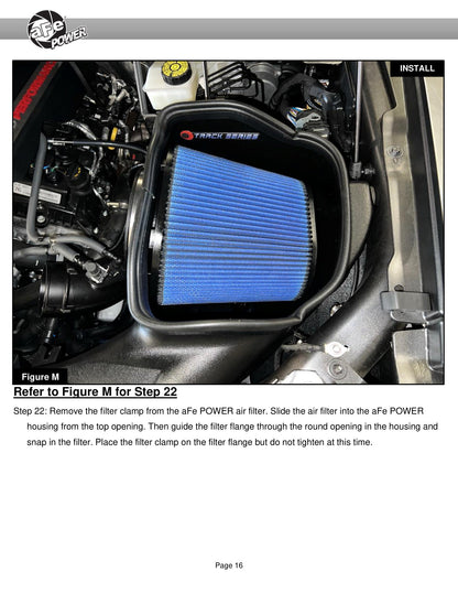aFe 17-24 F-150 Track Series Red Kevlar C/F Intake | Ford F-150/Expedition (18-26) (57-10031KR)