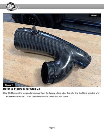 aFe 17-24 F-150 Track Series Red Kevlar C/F Intake | Ford F-150/Expedition (18-26) (57-10031KR)