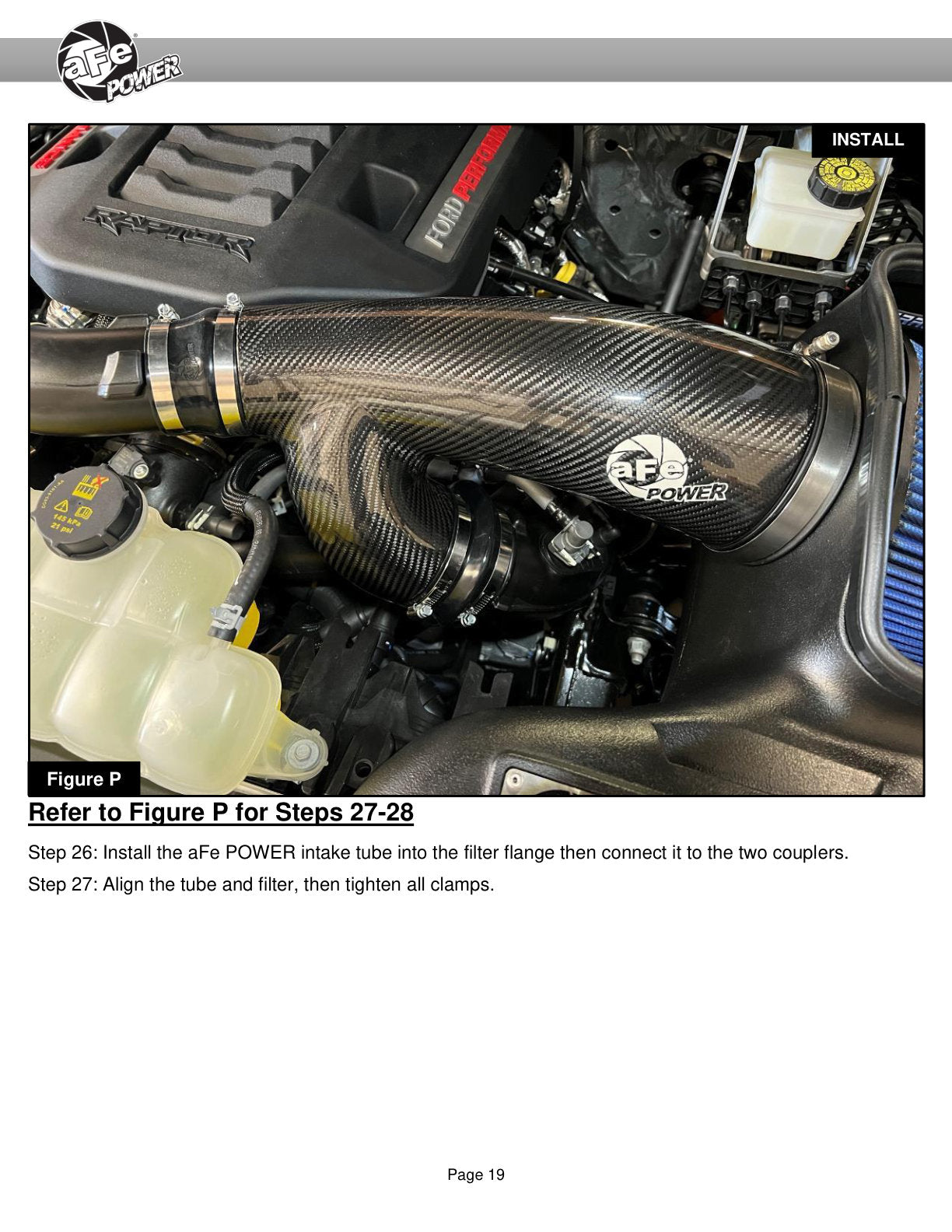 aFe 17-24 F-150 Track Series Red Kevlar C/F Intake | Ford F-150/Expedition (18-26) (57-10031KR)