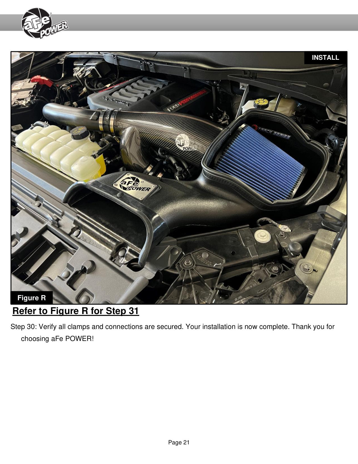 aFe 17-24 F-150 Track Series Red Kevlar C/F Intake | Ford F-150/Expedition (18-26) (57-10031KR)