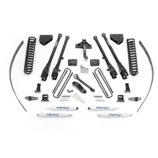 Fabtech 8in 4-Link Suspension System w/ Coils & Performance Shocks | Ford F250 4WD (08-16) w/o Factory Overload (K2125)