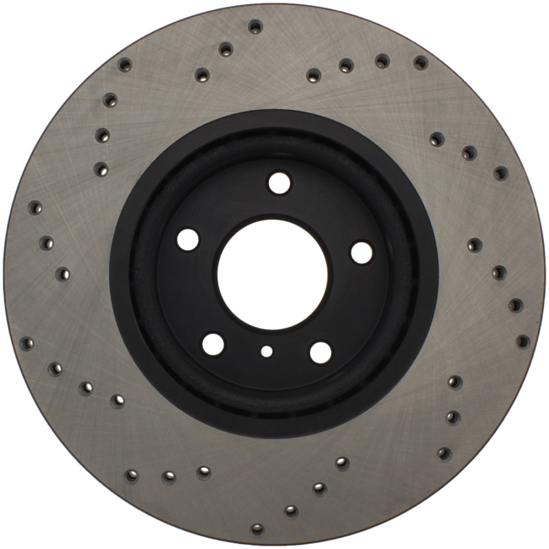 Stoptech 128.42080L Sport Cross-Drilled Disc Brake Rotors For Nissan Altima