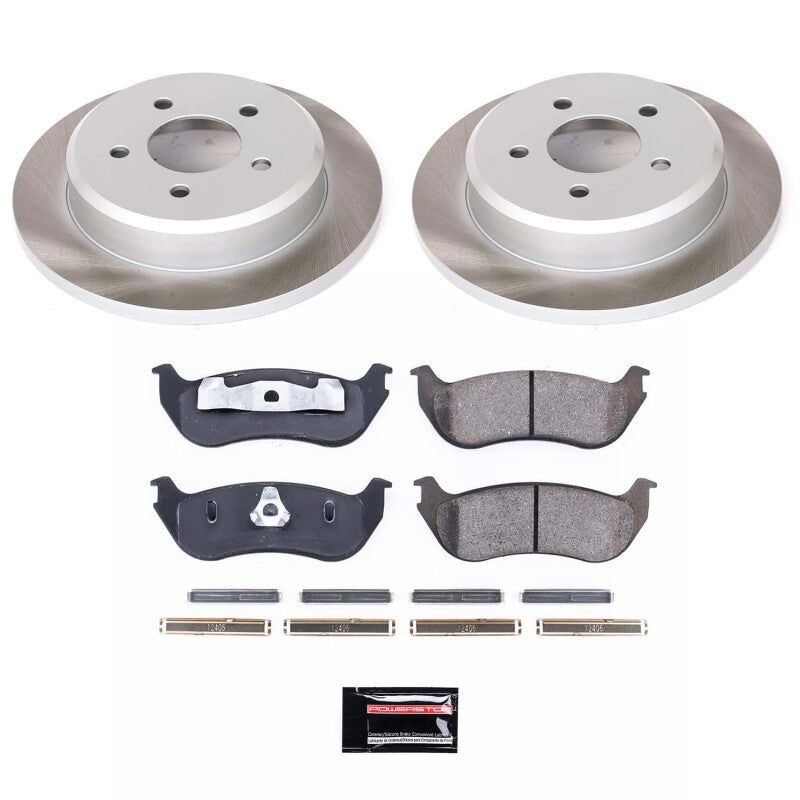 PowerStop 96-02 Mercury Grand Marquis Rear Semi-Coated Rotor Kit (SC2984)