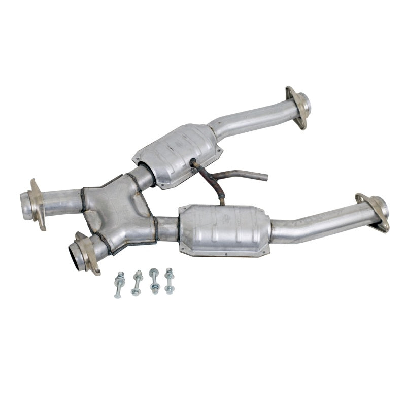 BBK 94-95 Mustang 5.0 Short Mid X Pipe w/ Catalytic Converters (1672)