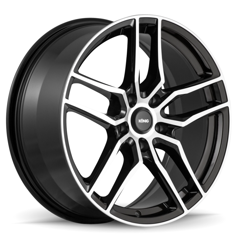 Konig Intention Gloss Black | 16x7.5" +45mm | 5x108mm Wheel