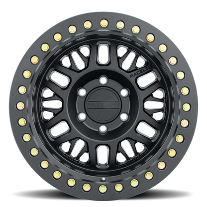 (set of 4) Raceline RT951 Ryno Satin Black Beadlock | 17x9" -12mm | 6x139.7mm Wheel