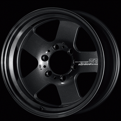 (set of 4) Advan GT Heavy Racing Titanium Black | 17x8" +20mm | 6x139.7mm Wheels
