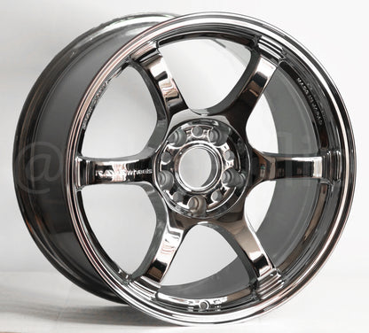 Gram Lights 57DR 17x9 +12 5x114.3 Chrome Plating (SET)