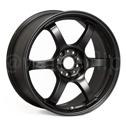 Gram Lights 57DR 18x8.5 +37 5x114.3 Semi Gloss Black (SET)